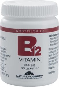 B12-vitamin kan medvirke til at øge mængden af dopamin