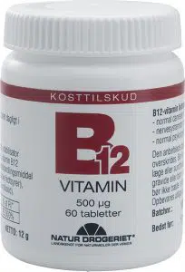 Anprisninger: B12-vitamin (cobalamin)