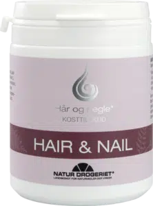 Hair & Nail er et kosttilskud med bl.a. zink og selen, der styrker dit hår og dine negle