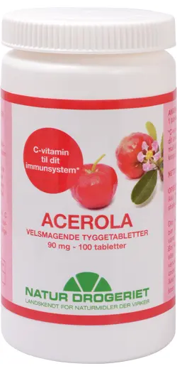 Acerola - velsmagende tyggetabletter med C-vitamin