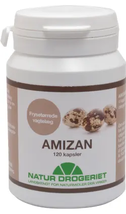 Amizan kapsler med frysetørrede vagtelæg til allergikere