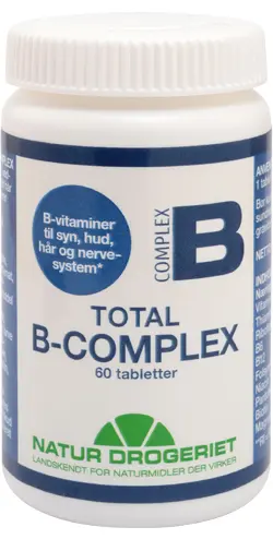 Total B-Complex - alle B-vitaminer og intet andet