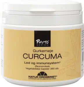 Curcuma med curcumin er godt mod slidgigt