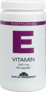 E-vitamin har en beskyttende virkning mod blodpropper