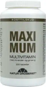Vælg det rigtige multivitamin-/mineralpræparat - Maximum!