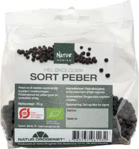 Natur-Drogeriets krydderier - sort peber